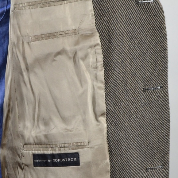 Kenneth Cole 43L Sport Coat Blazer Suit Jacket Bro - Picture 5 of 8